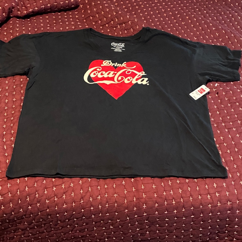 Coca Cola Kids Tee with Red Heart Design